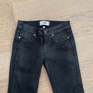 Paige Peg Skinny black Jean size 24